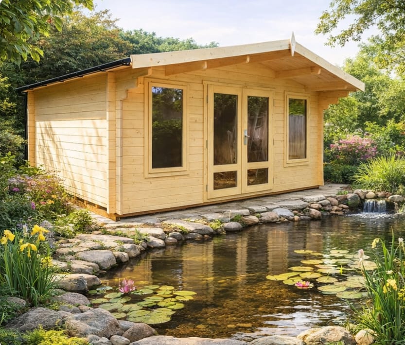 Chambery 40mm Log Cabin 10ft x 17ft